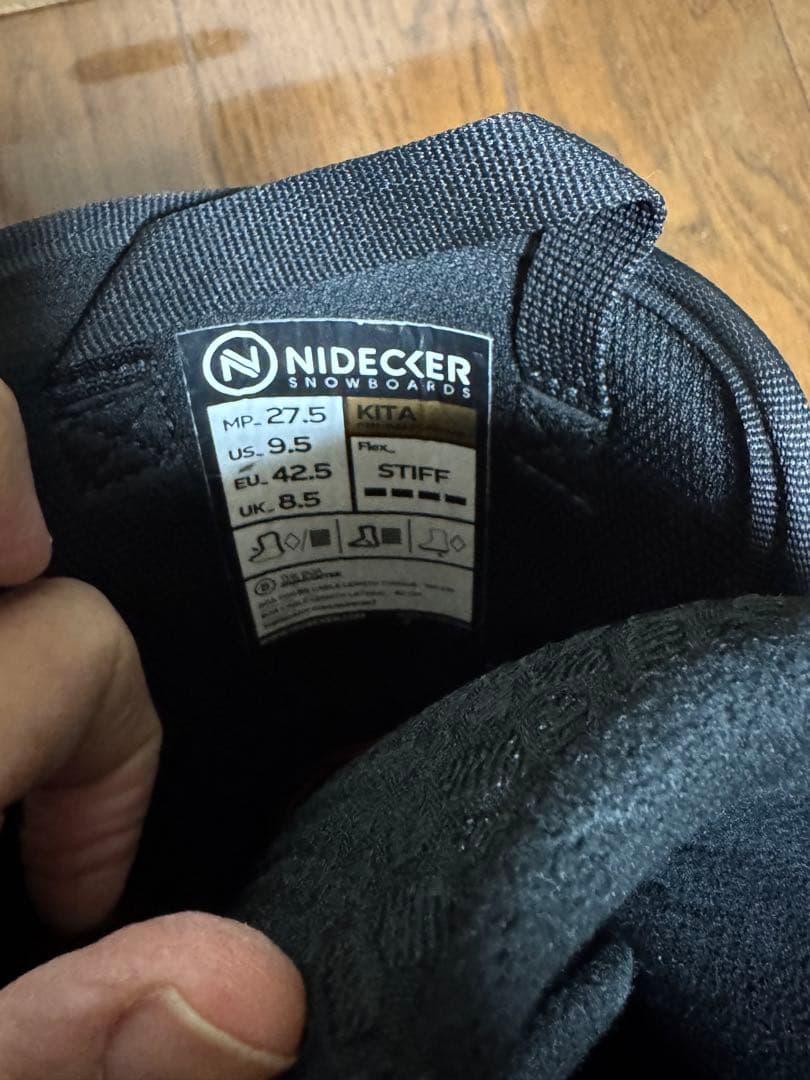 24-25モデルNidecker Kita 27.5cm使用回数10回程度美品