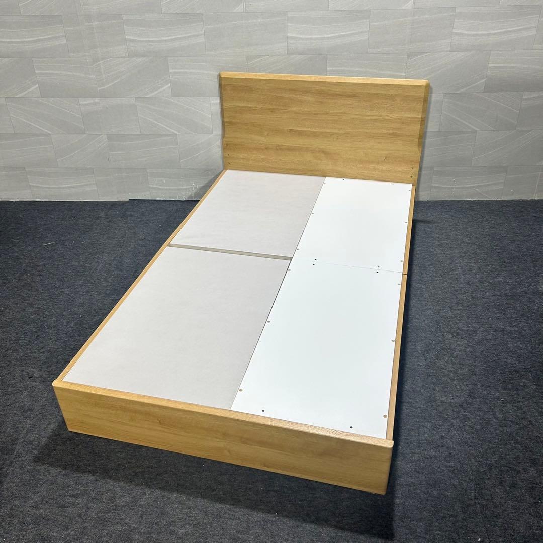 ニトリ ベッドフレーム セミダブル 収納付き メリッサ3 シンプル d3995