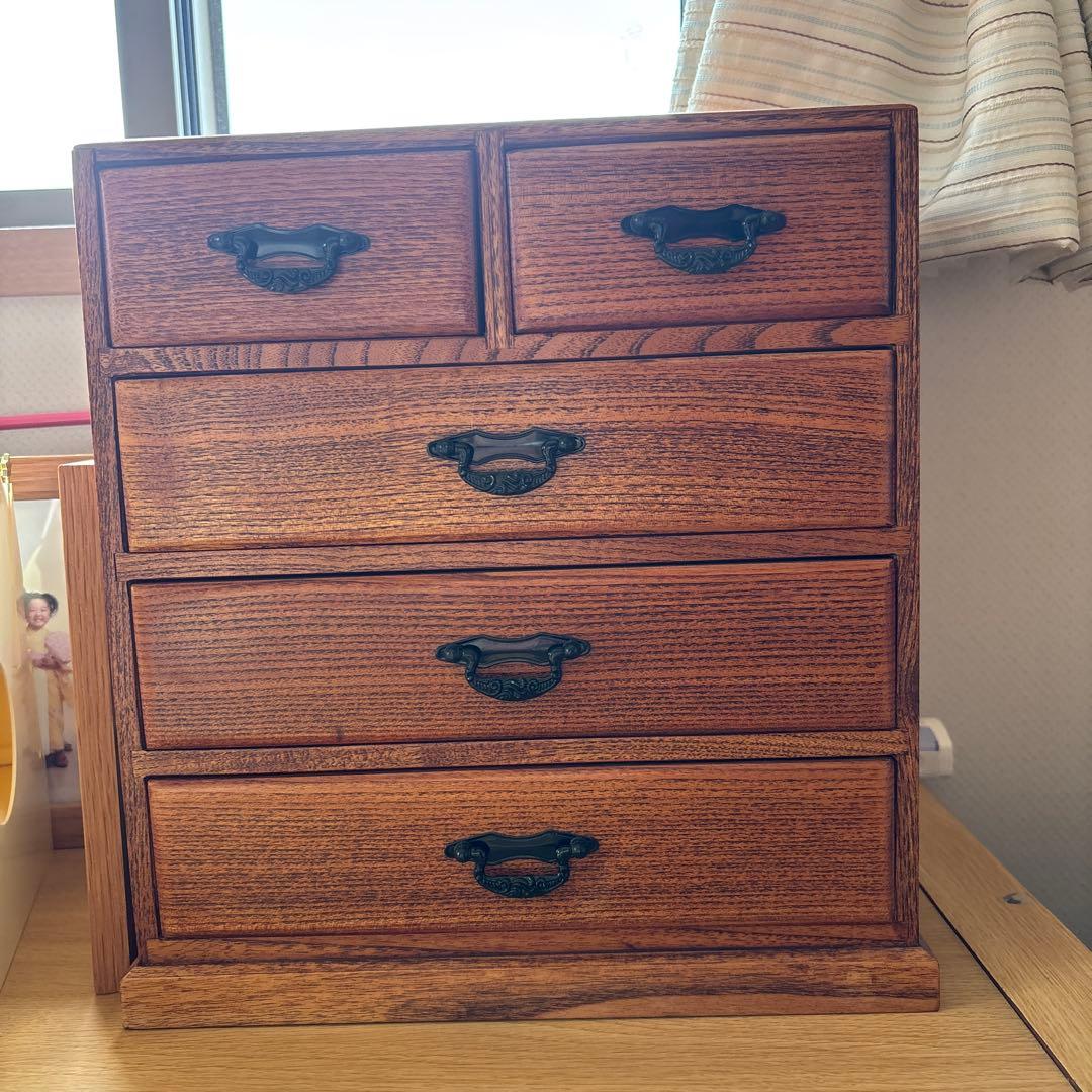 木製クラシックチェスト 5引き出し