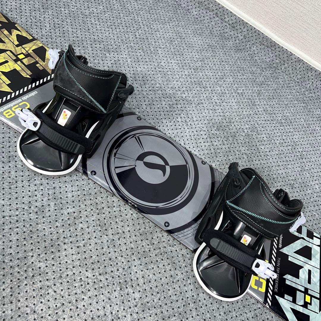 数回使用 キッズスノーボード CSB 120cm×バイン×ダイヤルブーツ