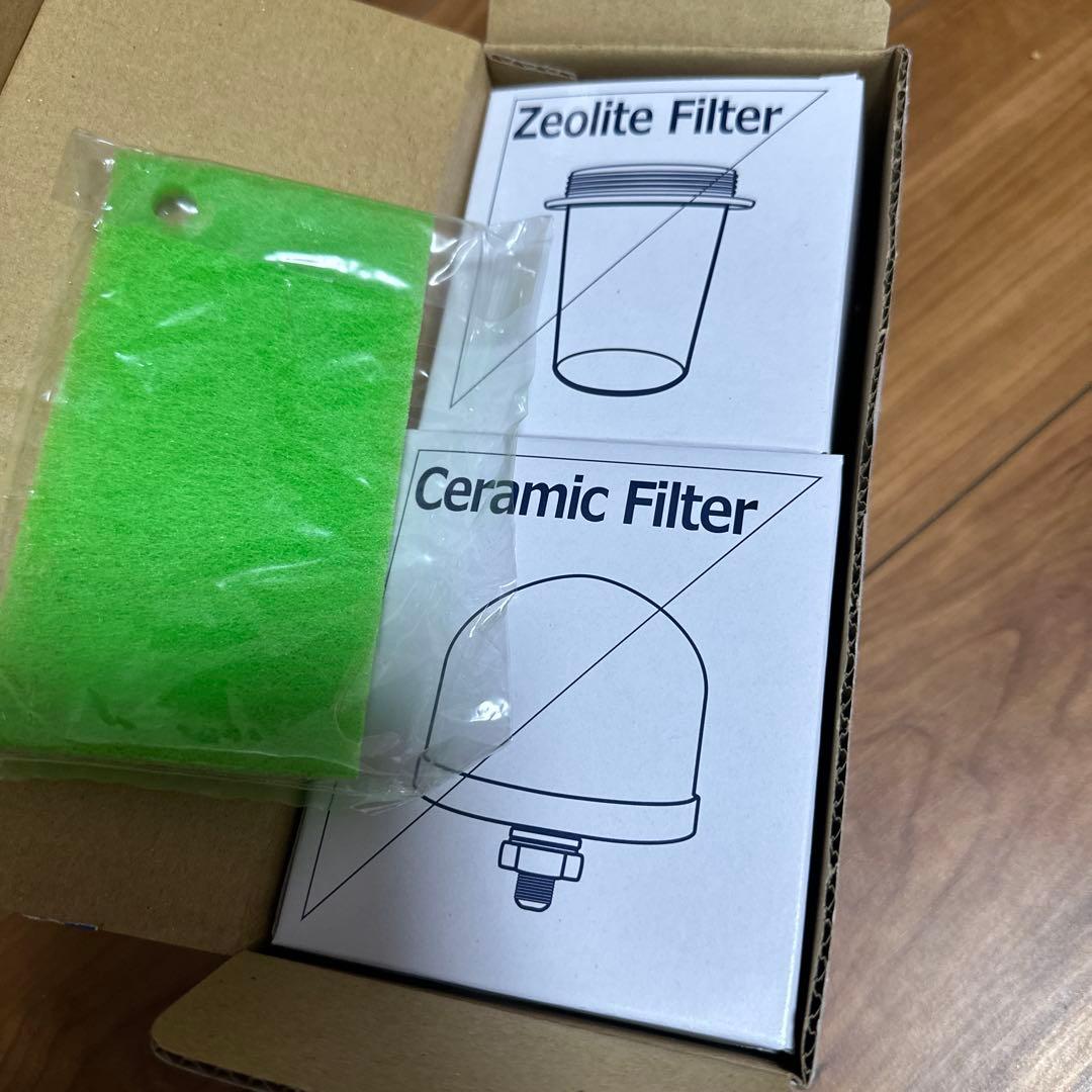 ポタポタクラブ(エコウォーター)フィルター(セラミック&ゼオライト)スポンジ付