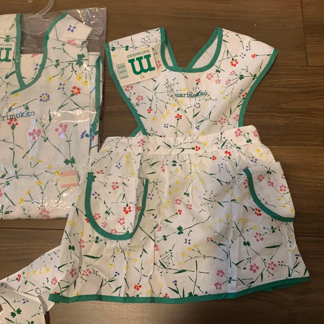 【オールドマリメッコ】親子エプロン