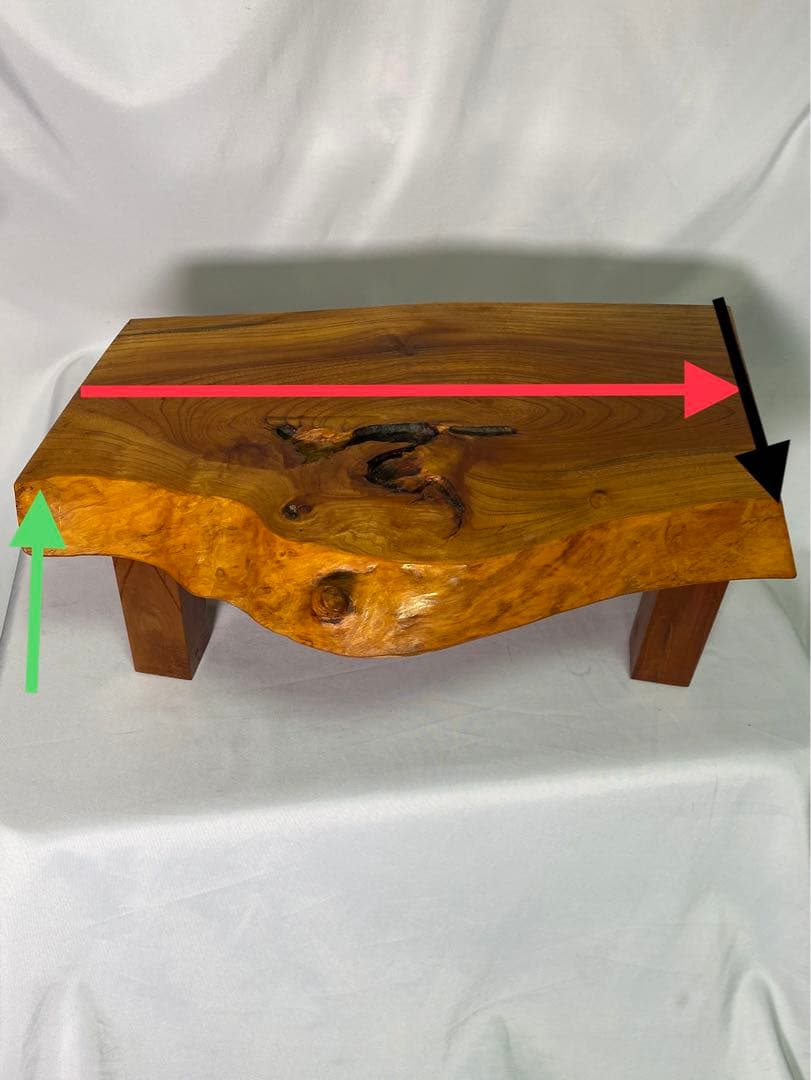 1444❣️ 一枚板　ミニローテーブル　ちゃぶ台