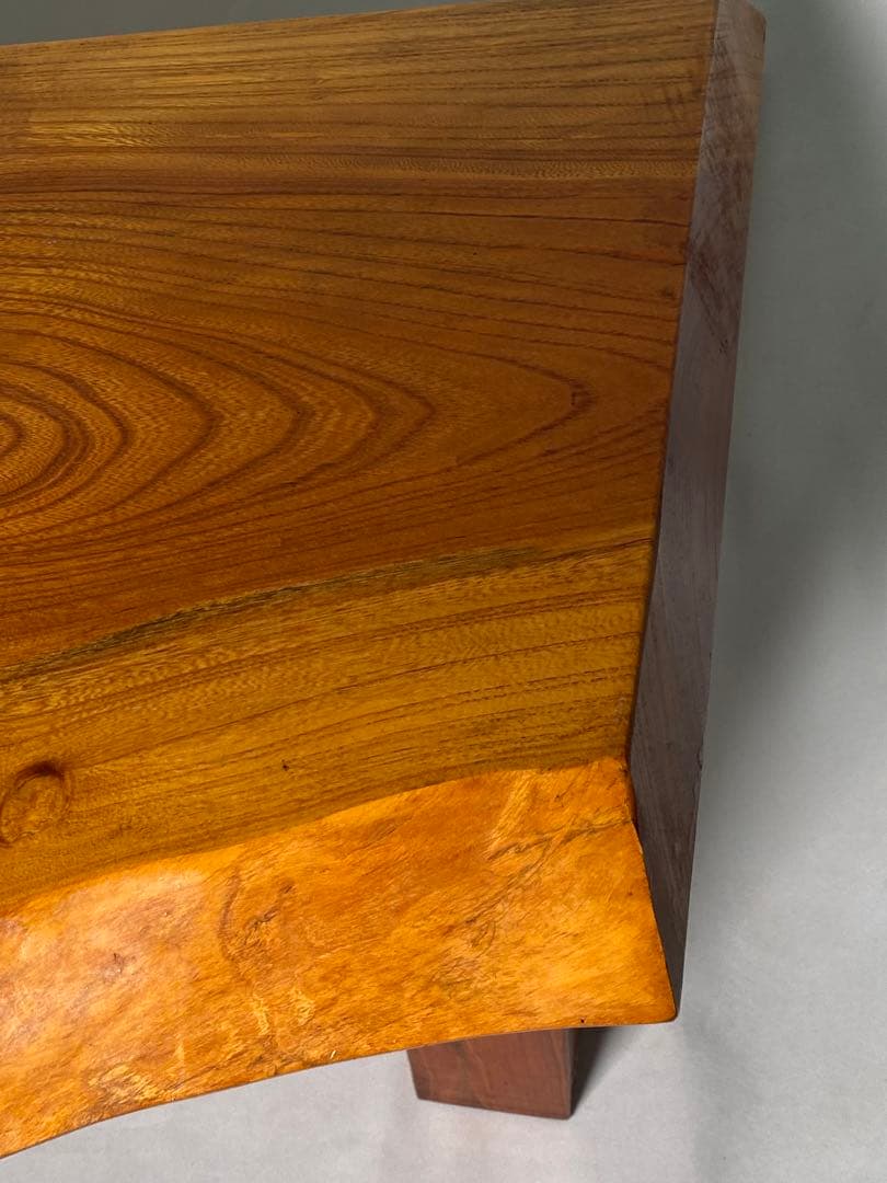 1444❣️ 一枚板　ミニローテーブル　ちゃぶ台