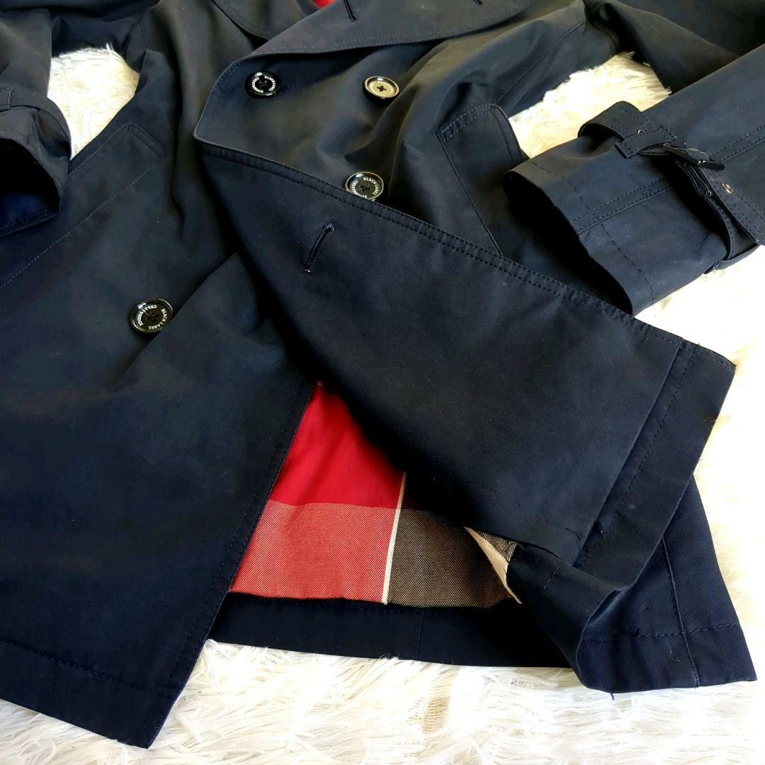 美品　ブラックレーベルCB　トレンチコート　ダブル　ライナー付　チェック