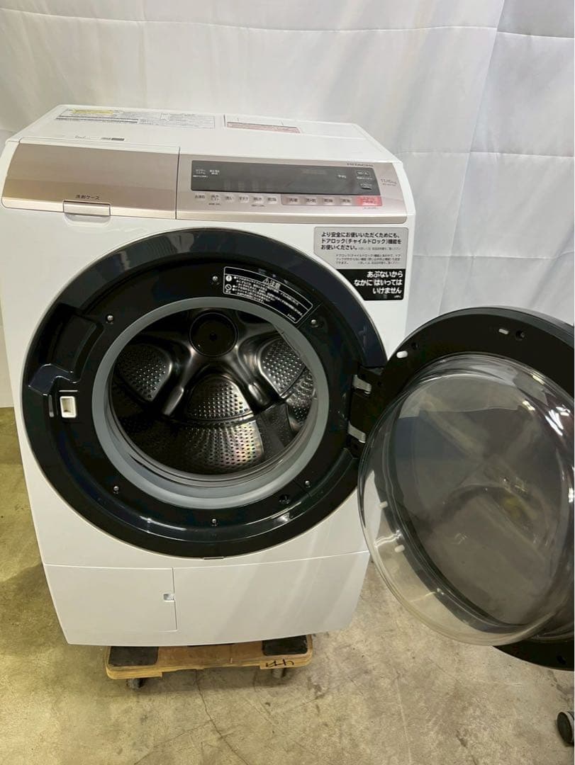 【分解清掃済み】日立ドラム式洗濯機BD-SV110CR洗濯11kg乾燥6kg
