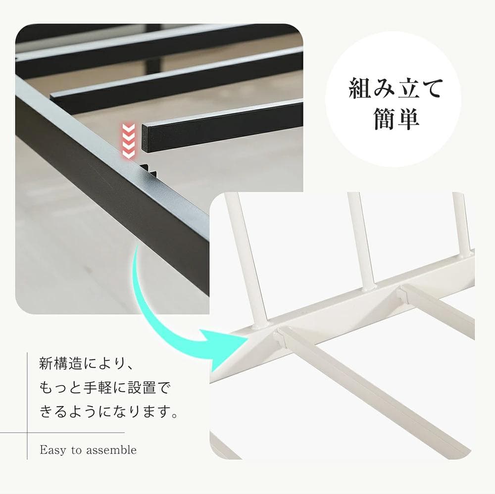 限定価格！ロフトベッド（S） 高さ110cm下収納 省スペース　WHITE