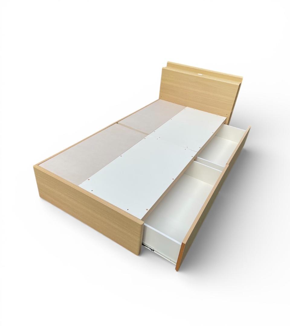 大阪京都限定 ニトリ シングルサイズ ベッドフレーム カイトシリーズ 収納付き