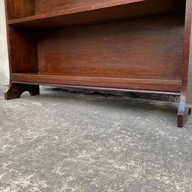 英国アンティーク｜オーク材｜ブックシェルフ/ブックラック｜本棚｜