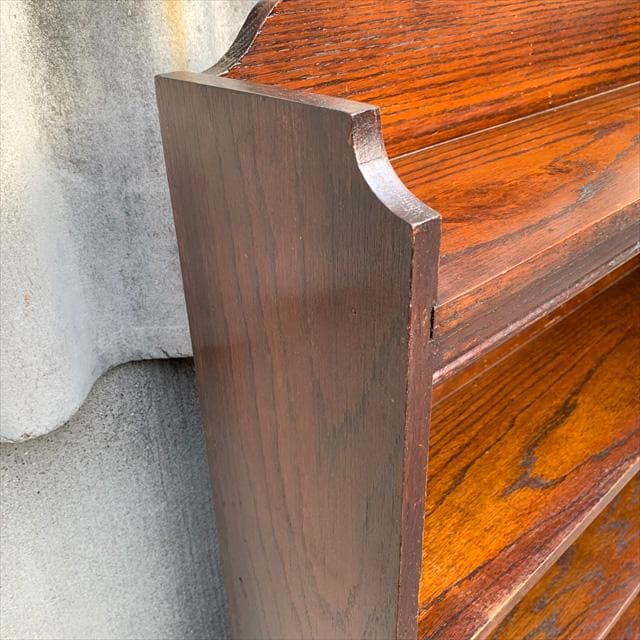 英国アンティーク｜オーク材｜ブックシェルフ/ブックラック｜本棚｜