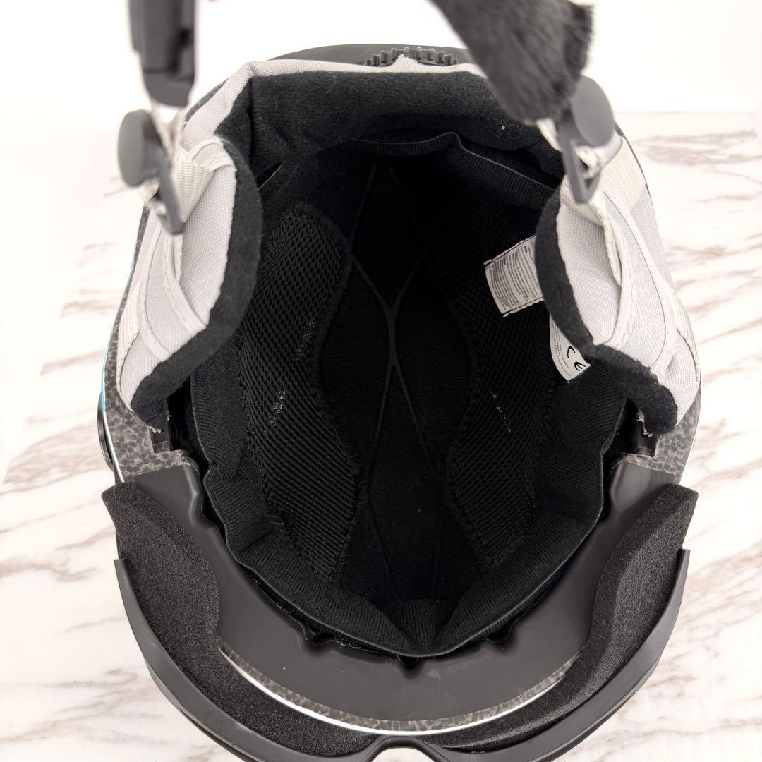 SWANS スキー ヘルメットH80 52-58cm ダイヤル調節 バイザー付き