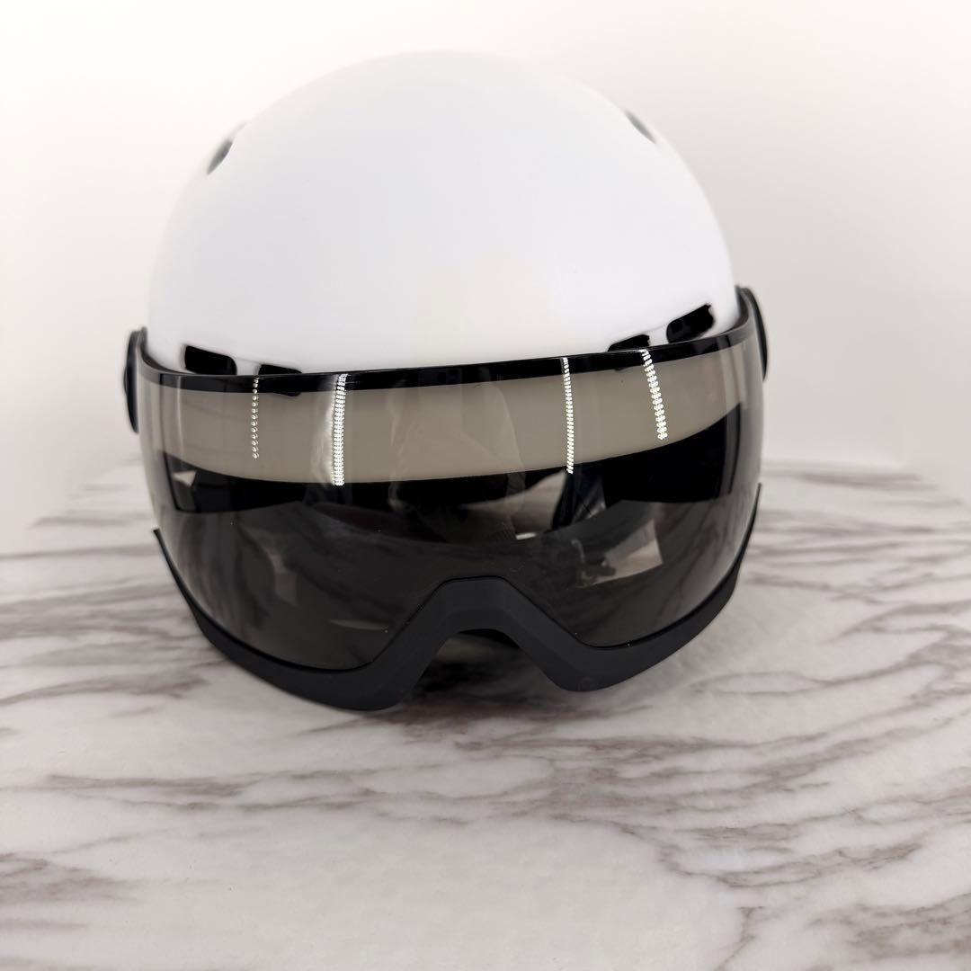 SWANS スキー ヘルメットH80 52-58cm ダイヤル調節 バイザー付き