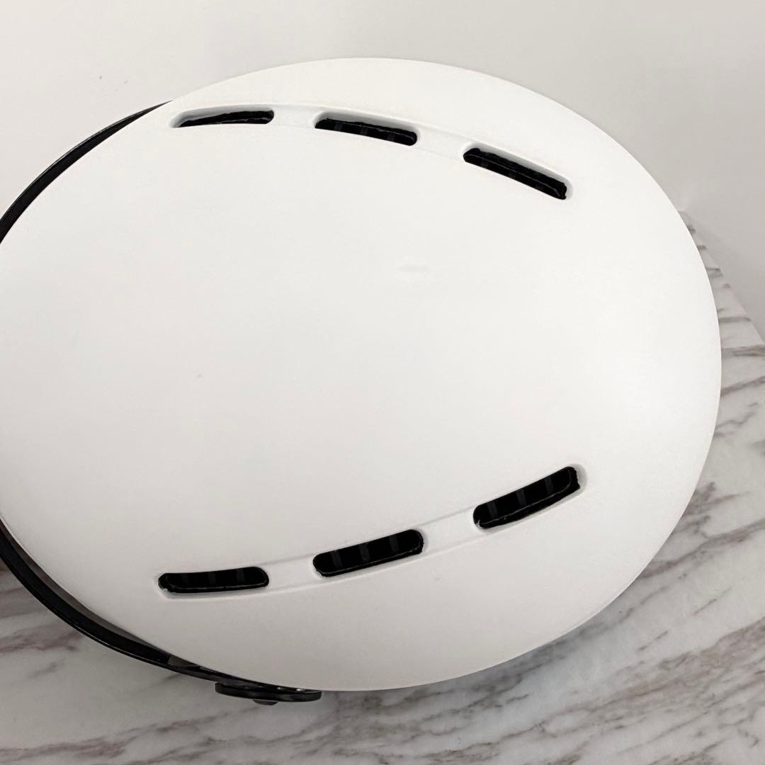 SWANS スキー ヘルメットH80 52-58cm ダイヤル調節 バイザー付き