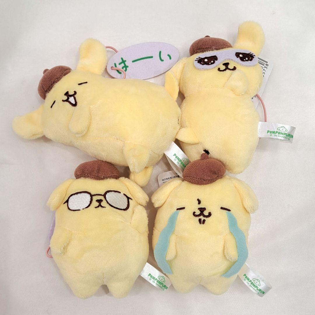 ポムポムプリン わらって もっと動くプリンマスコット 全4種コンプセット