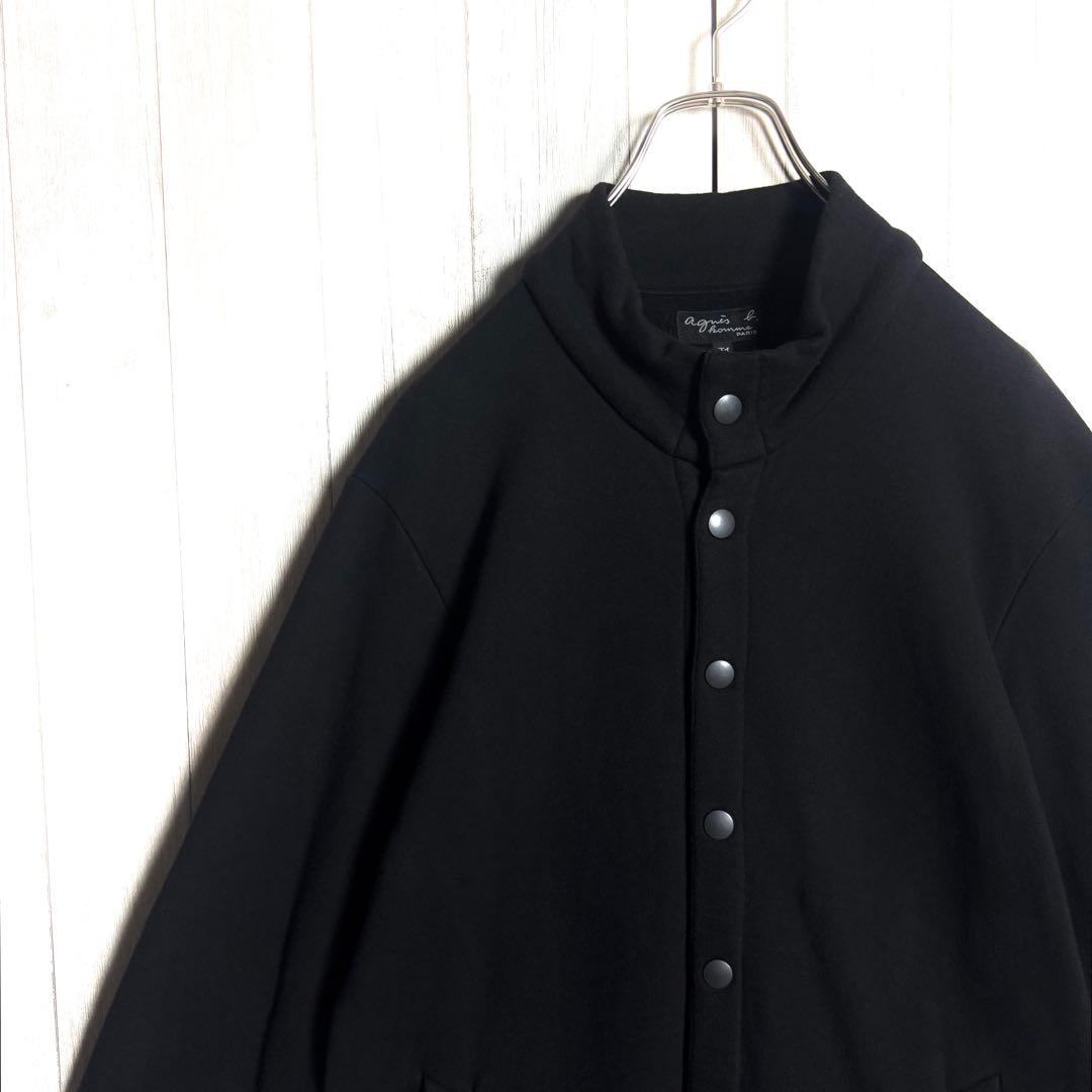 3280【希少デザイン・美品】アニエスベー スタンドカラー ロングコート