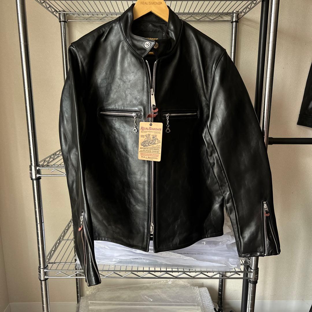 茶芯ホースハイド singleriderライダースジャケットサイズL