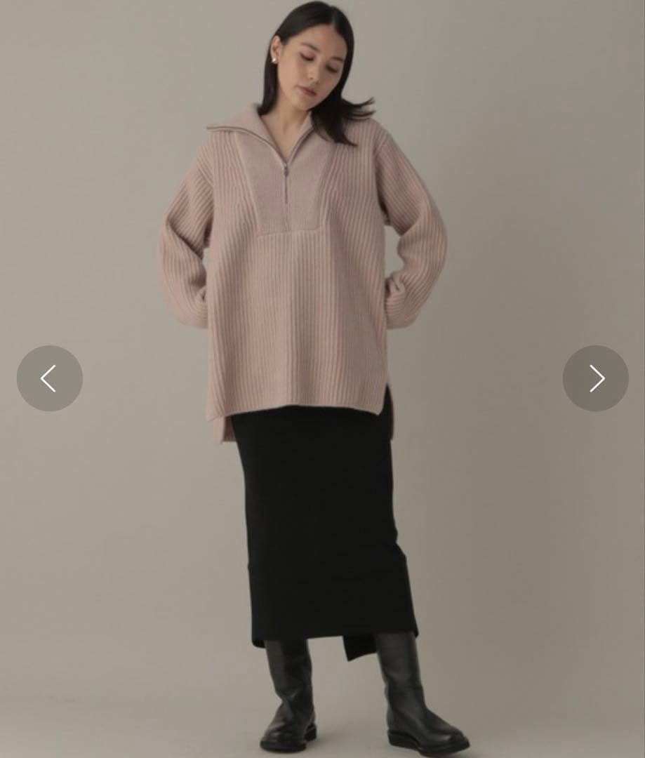 【売り切りたいため値段交渉可】chaos フランムースカシミヤ畦ZIPニット