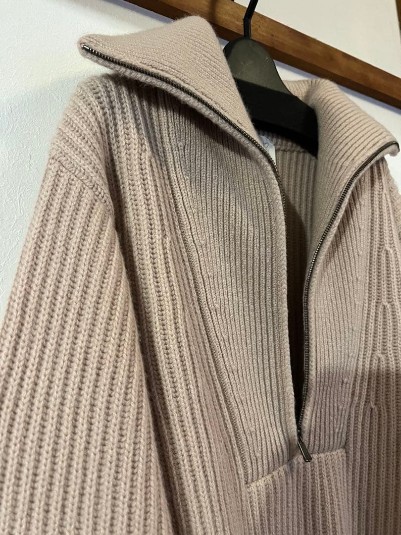 【売り切りたいため値段交渉可】chaos フランムースカシミヤ畦ZIPニット