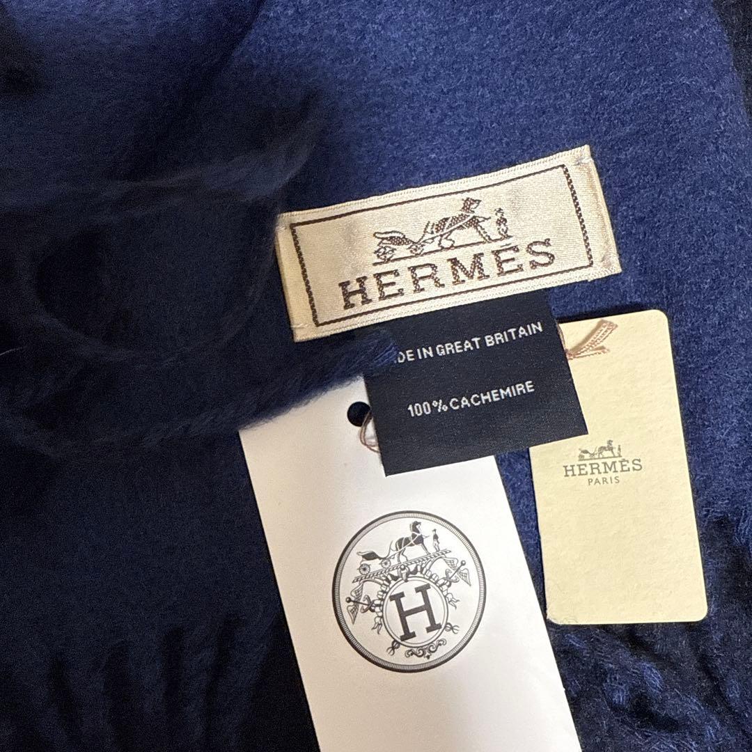 いもぽん　エルメス　マフラー　カシミア　HERMES 新品未使用