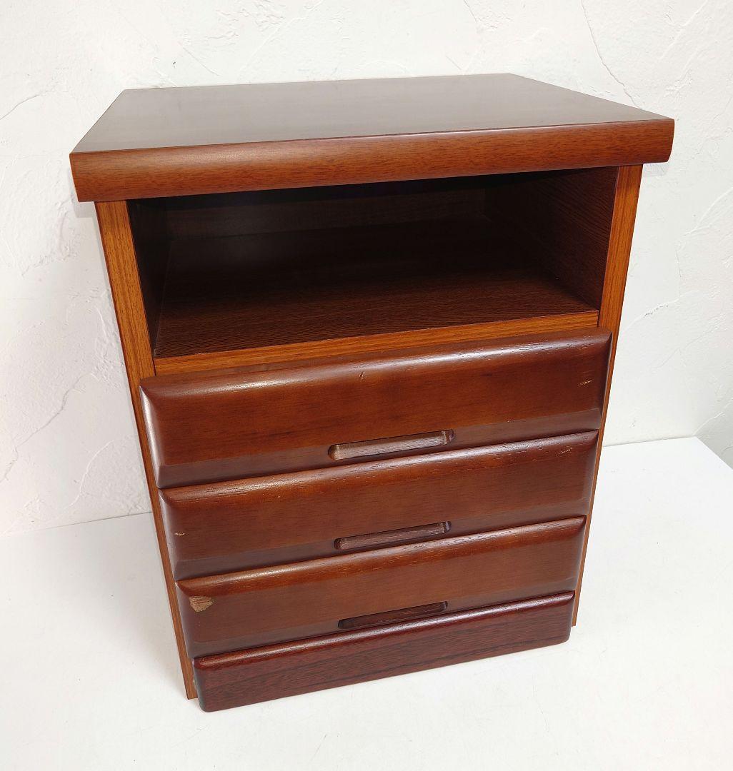 木製小物入れ ミニチェスト 花台 棚 BOXボックス 化粧板 三段 台 飾り棚②