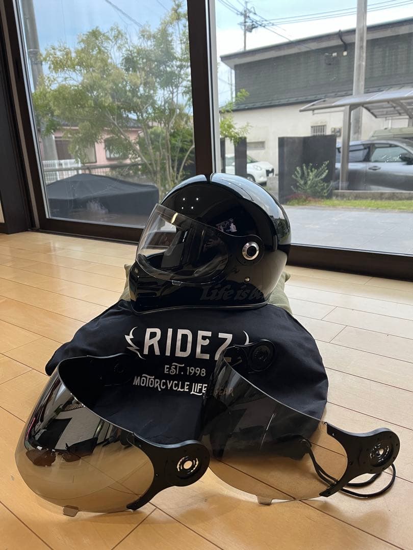 ⭐️シールド3種付⭐️ RIDEZ フルフェイスヘルメット 黒　値下げしました♡