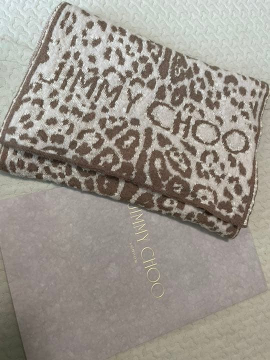ほぼ新品 美品 ジミーチュウ 大判 マフラー ストール ショール レオパード