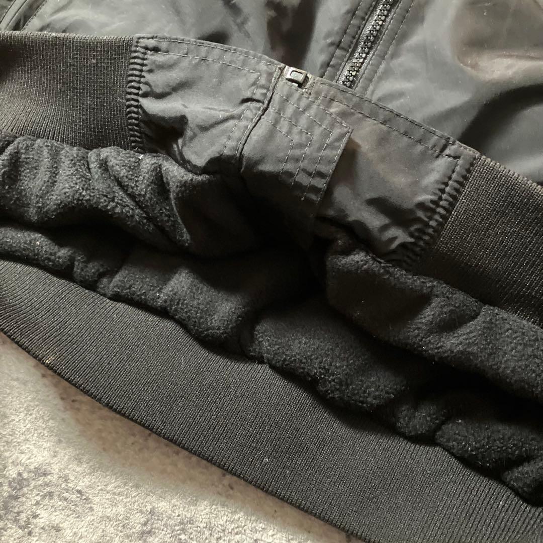 00sTRIMOUNTAIN企業ロゴウォームアップジャケットナイロンブラック黒M