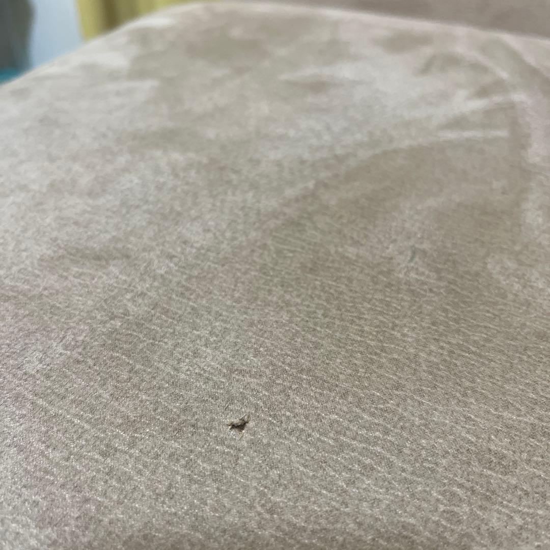 【愛知県】ベージュ L字型ソファ スエード調