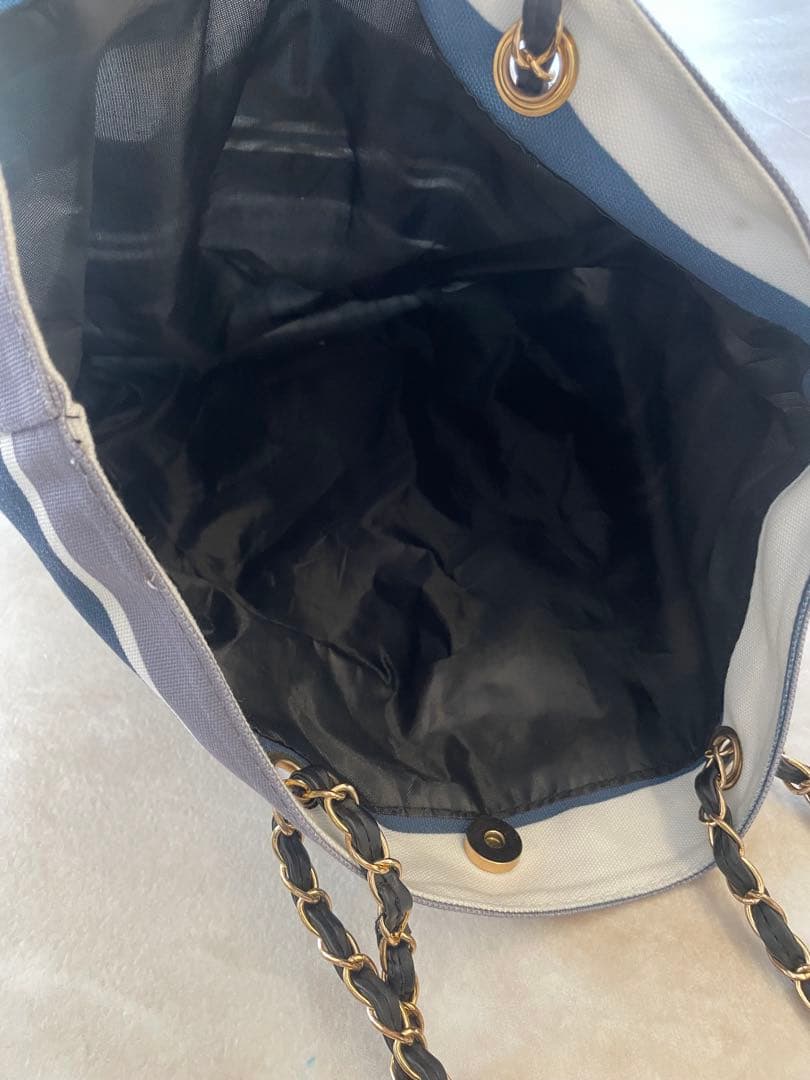 CHANEL ノベルティ　ストライプ トートバッグ 大容量