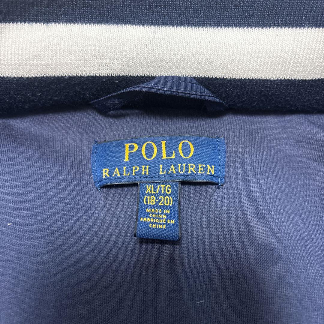 【美品】ポロラルフローレン スイングトップ ジップ ブルゾン ジャケット 青 S