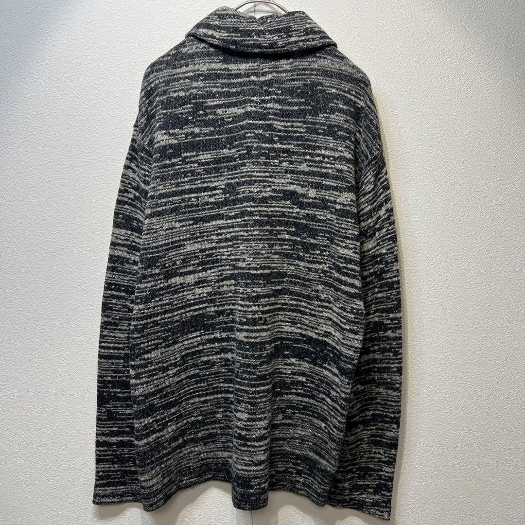 希少 美品 コムデギャルソンオム 総柄 ドッキングカーディガン ニットジャケット