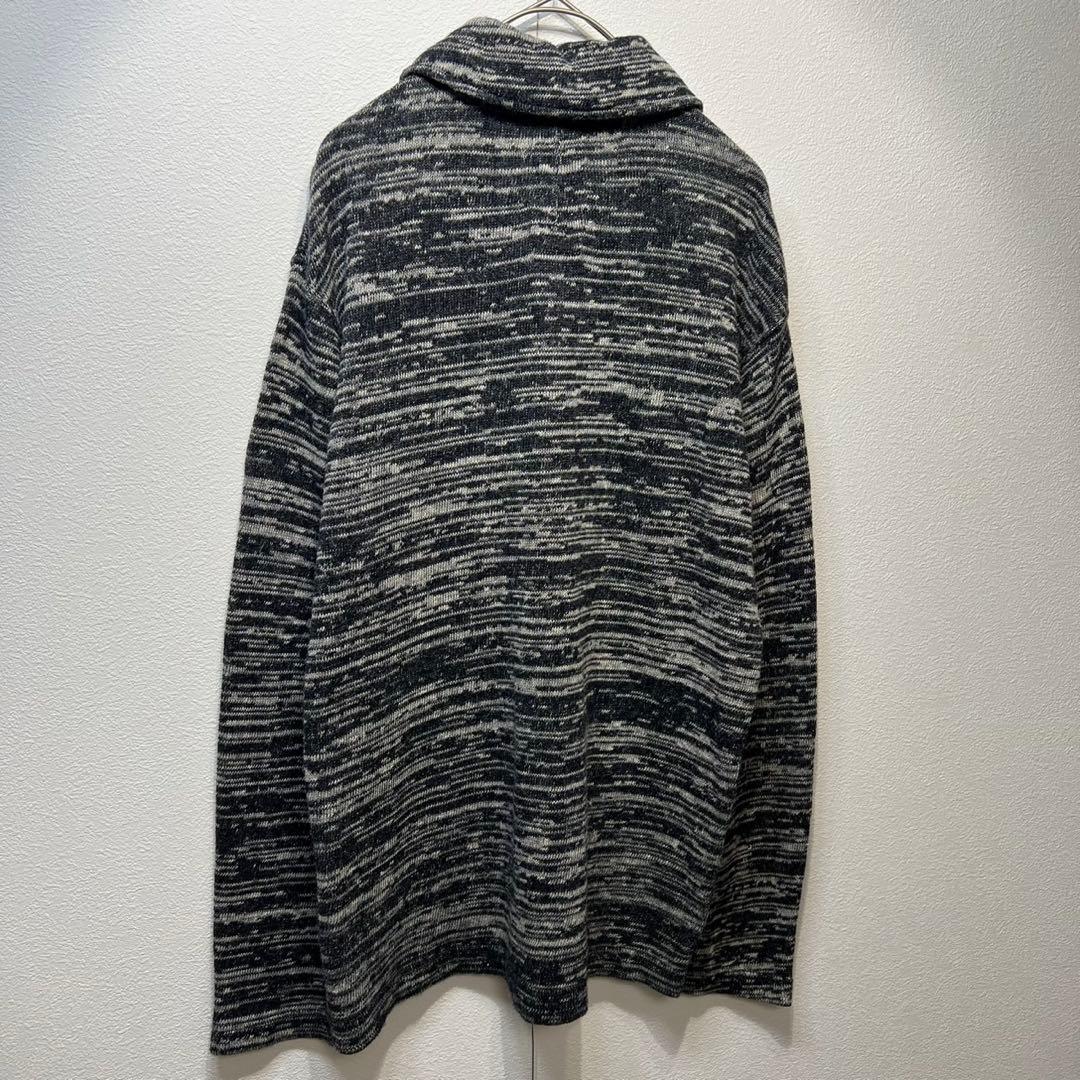 希少 美品 コムデギャルソンオム 総柄 ドッキングカーディガン ニットジャケット