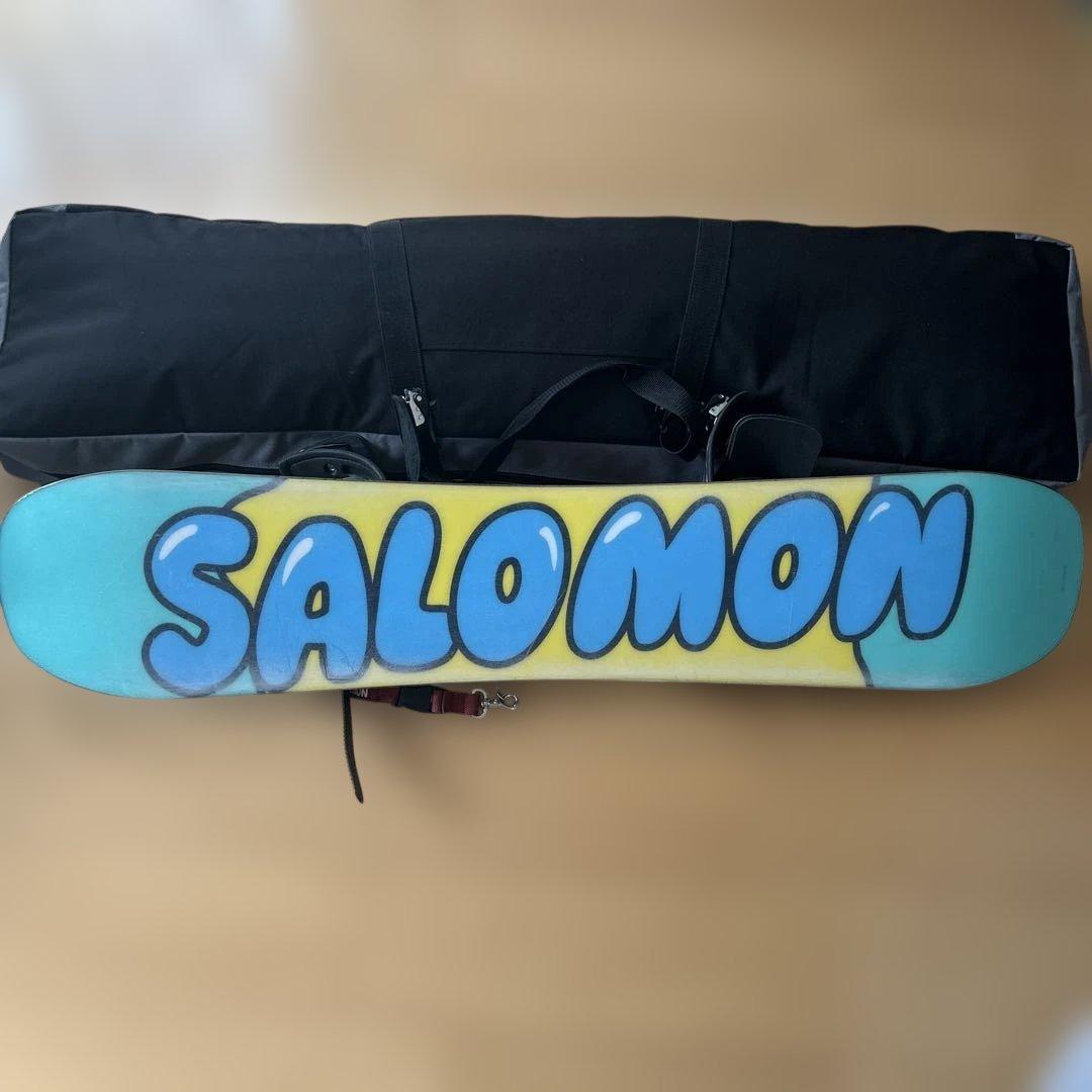 SALOMON ボード&ビンディング　リーシュコード　スノボバック　4点セット