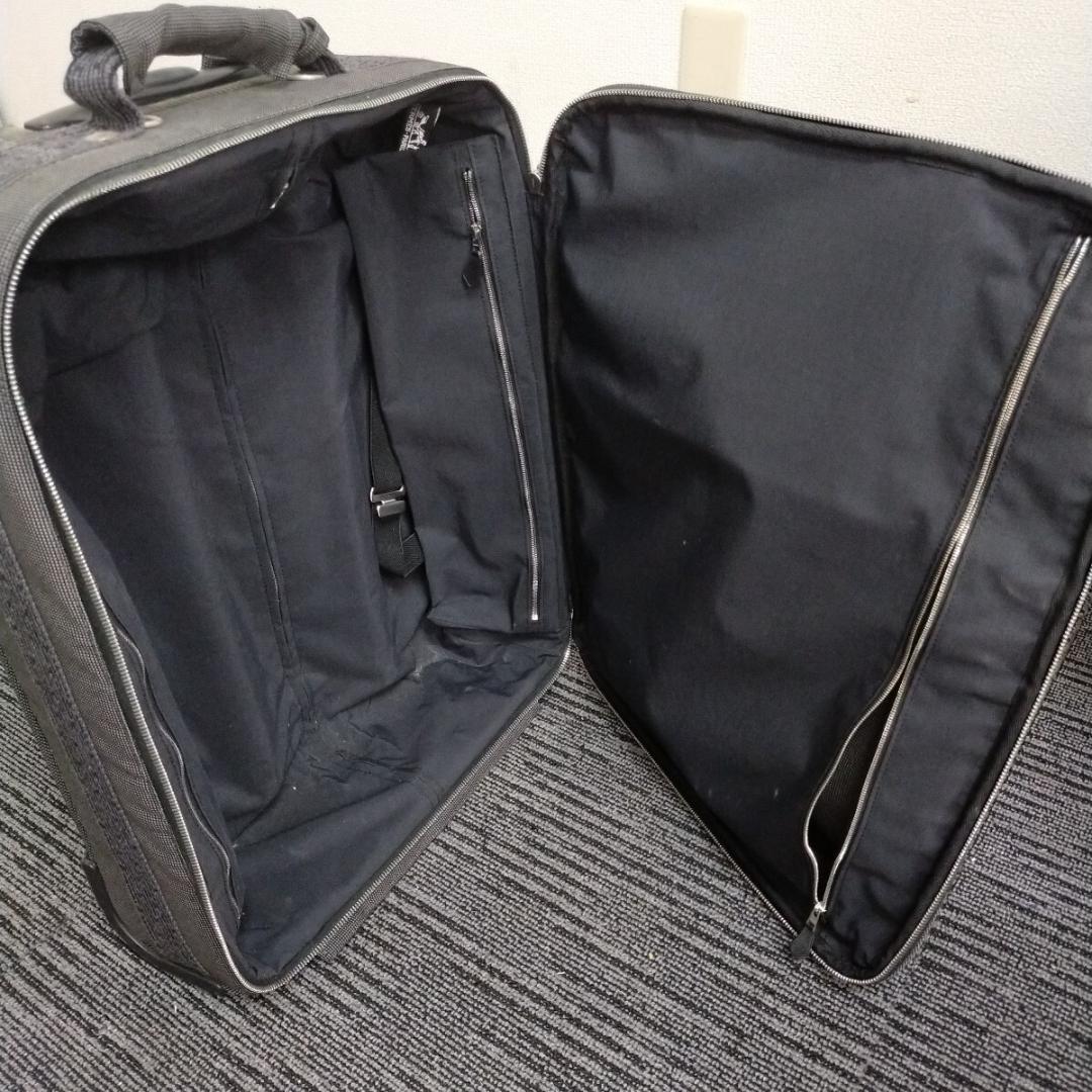 HERMES エールライン キャリーケース キャンバス ブラック スーツケース