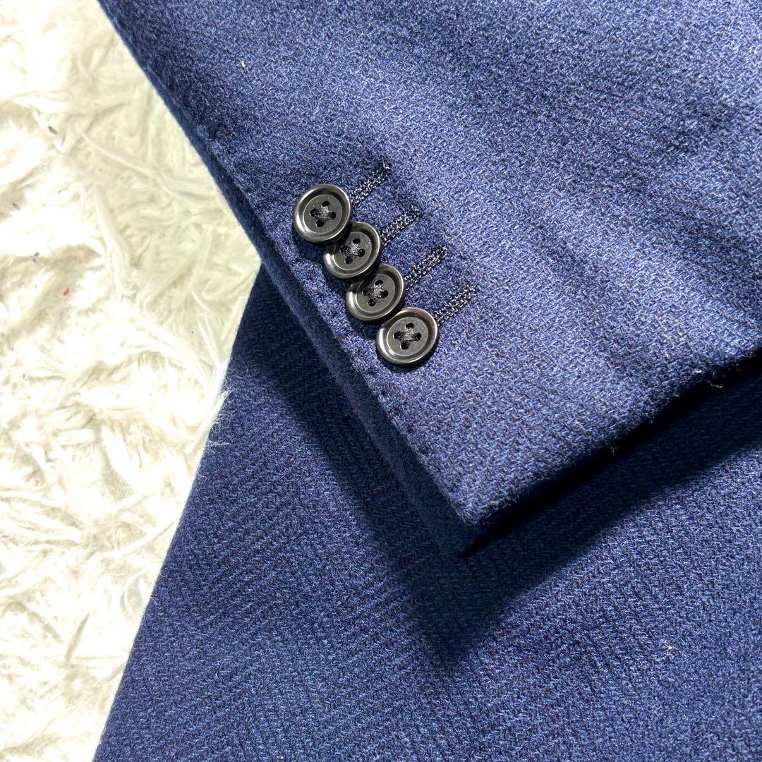 【美品】グリーンレーベル×ロロピアーナ　チェスターコート M ヘリンボーン