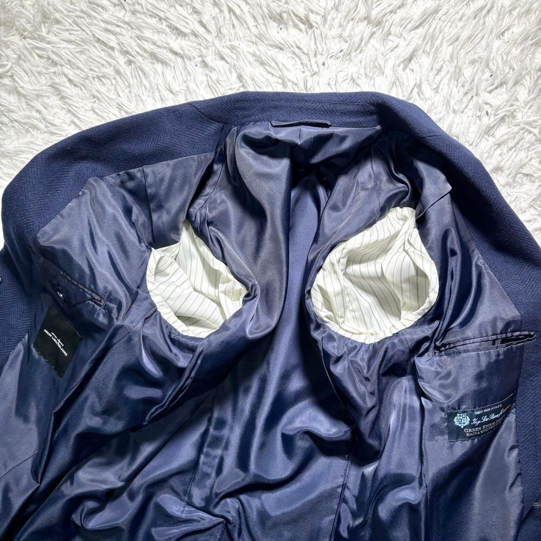 【美品】グリーンレーベル×ロロピアーナ　チェスターコート M ヘリンボーン