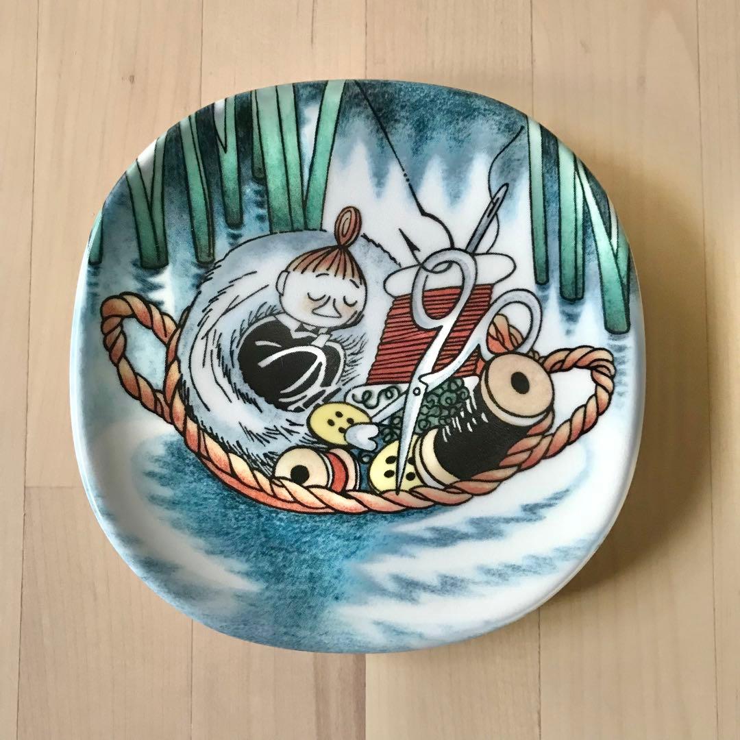 アラビア　ムーミン　ウォールプレート　針箱で居眠り　リトルミィ　廃盤