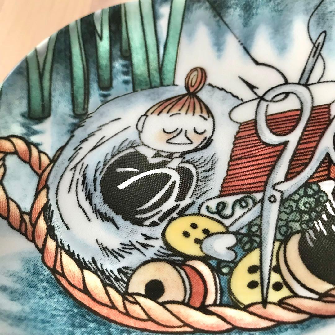 アラビア　ムーミン　ウォールプレート　針箱で居眠り　リトルミィ　廃盤