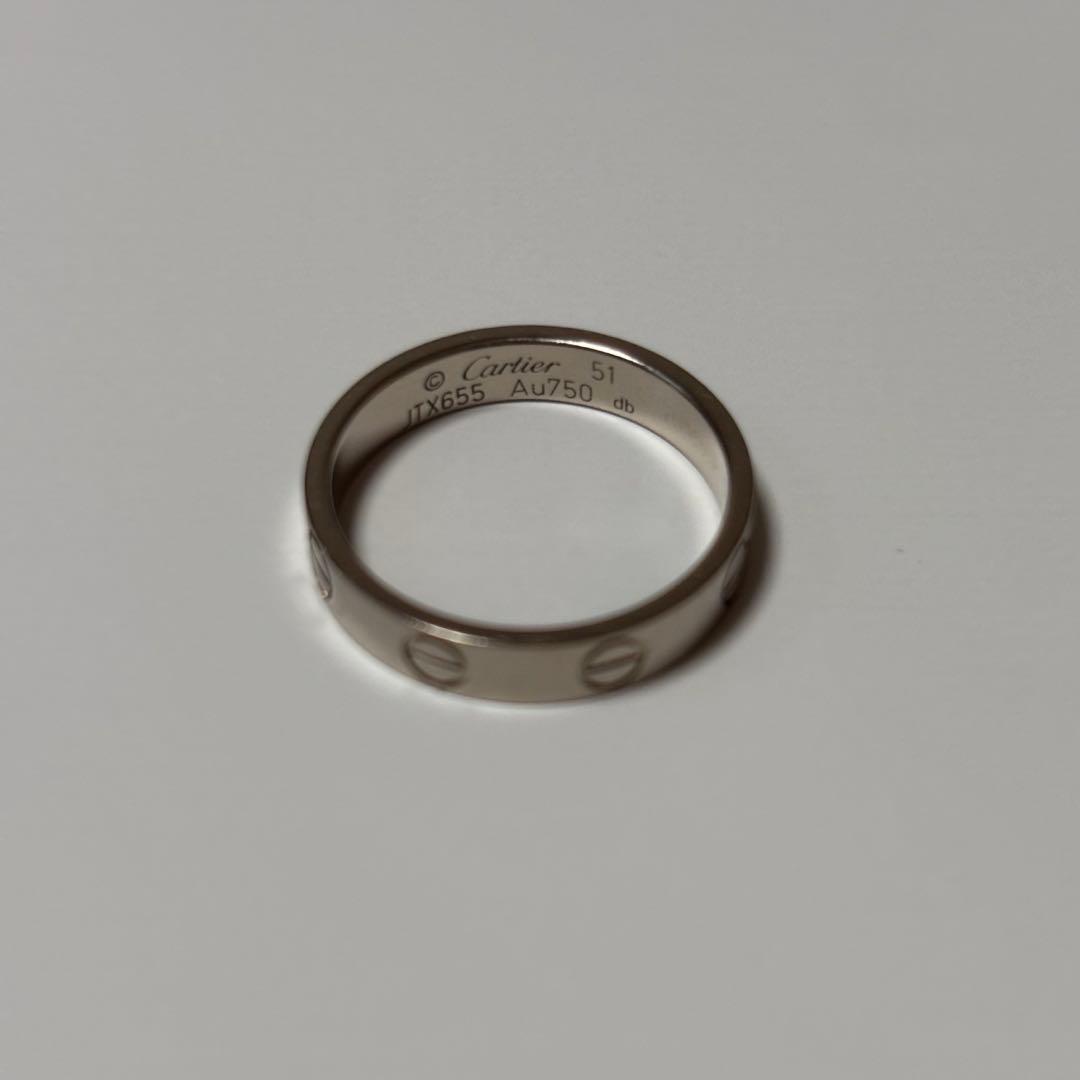 chg Cartier ラブリング ホワイトゴールド