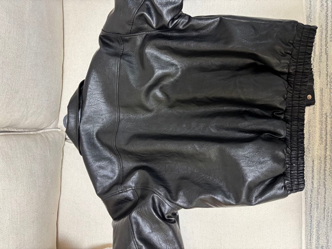 felim LEATHER BOA JACKET フリーサイズ ブラック