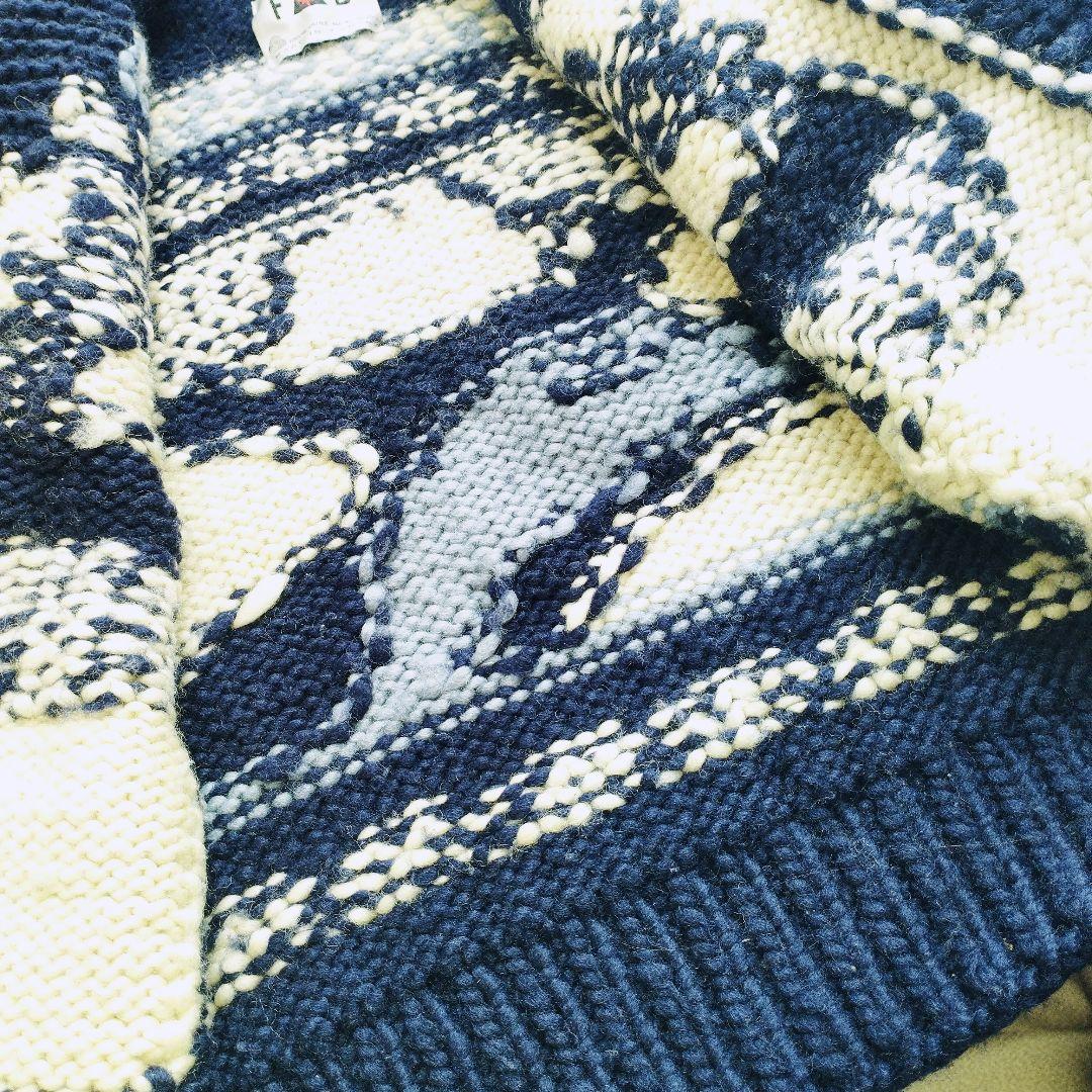 【FAB】カナダ製 カウチンニット カーディガン トナカイ