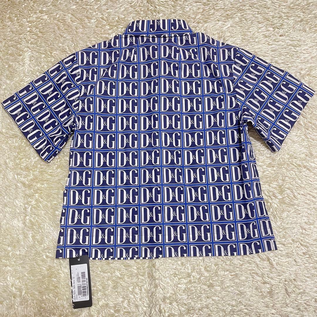 新品✨タグ付✨ドルチェ&ガッバーナ D&Gロゴ総柄 シャツ 42 大きいサイズ