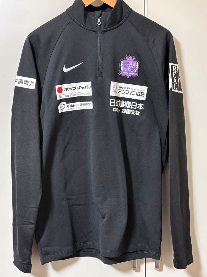 サンフレッチェ広島 支給品 ハーフジップ L