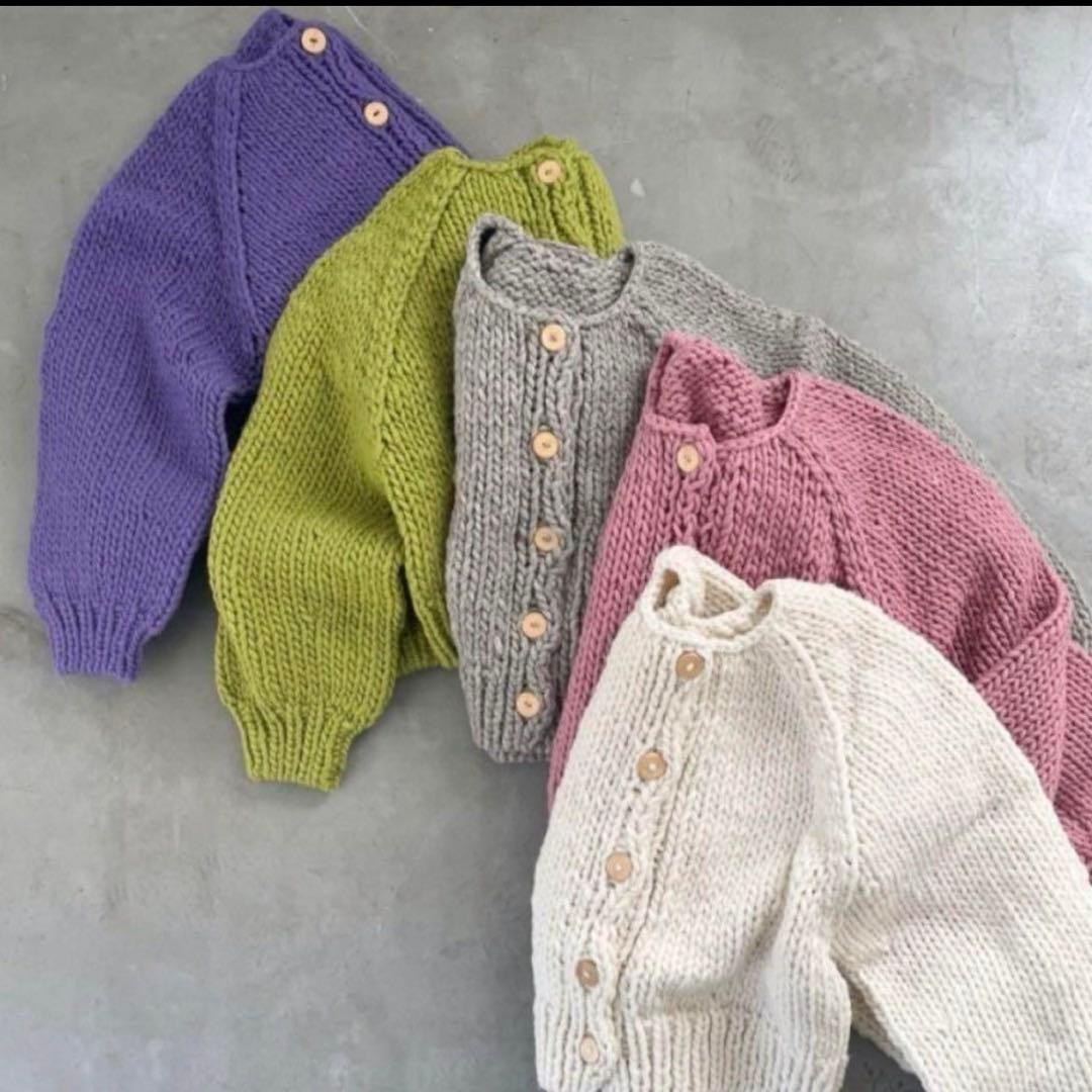 SeaRoomlynn Handmade Wool マルチカーディガン ホワイト