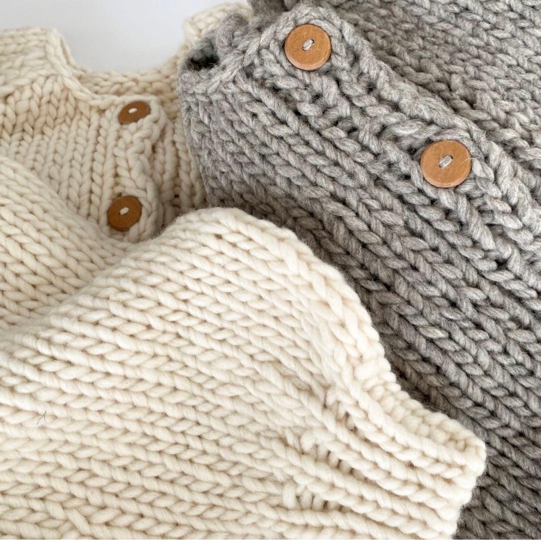 SeaRoomlynn Handmade Wool マルチカーディガン ホワイト