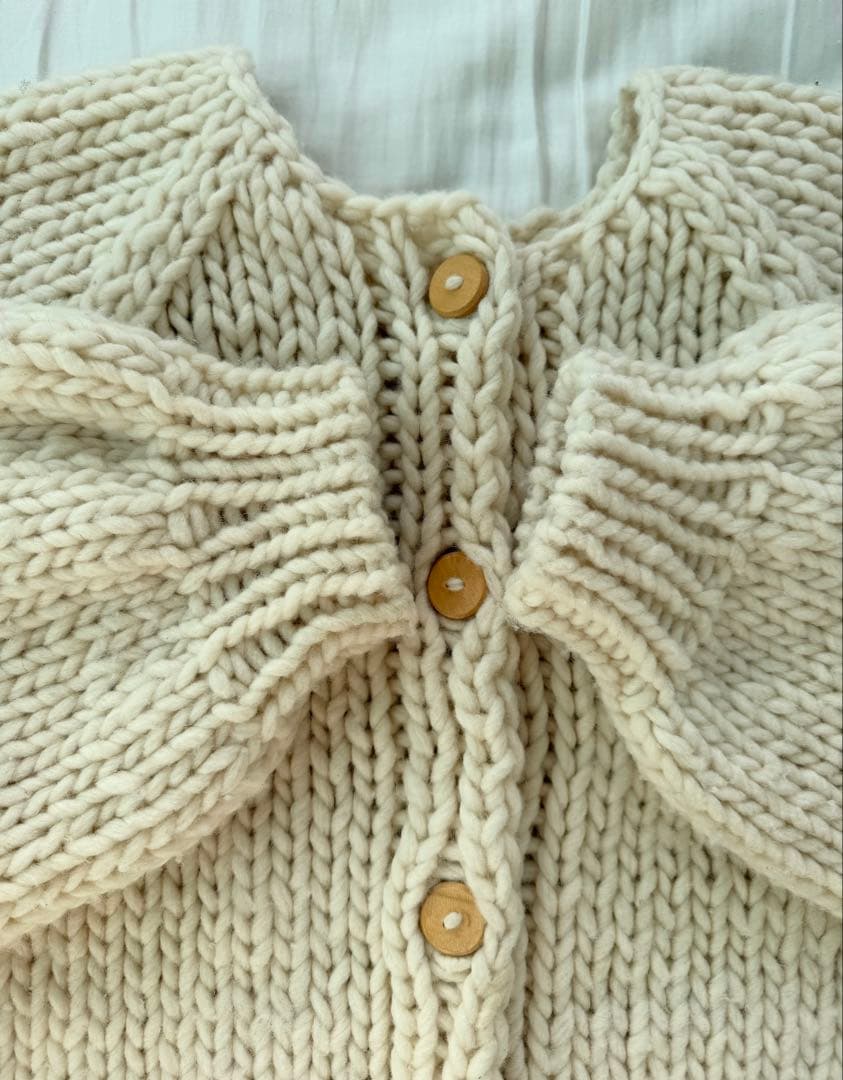 SeaRoomlynn Handmade Wool マルチカーディガン ホワイト