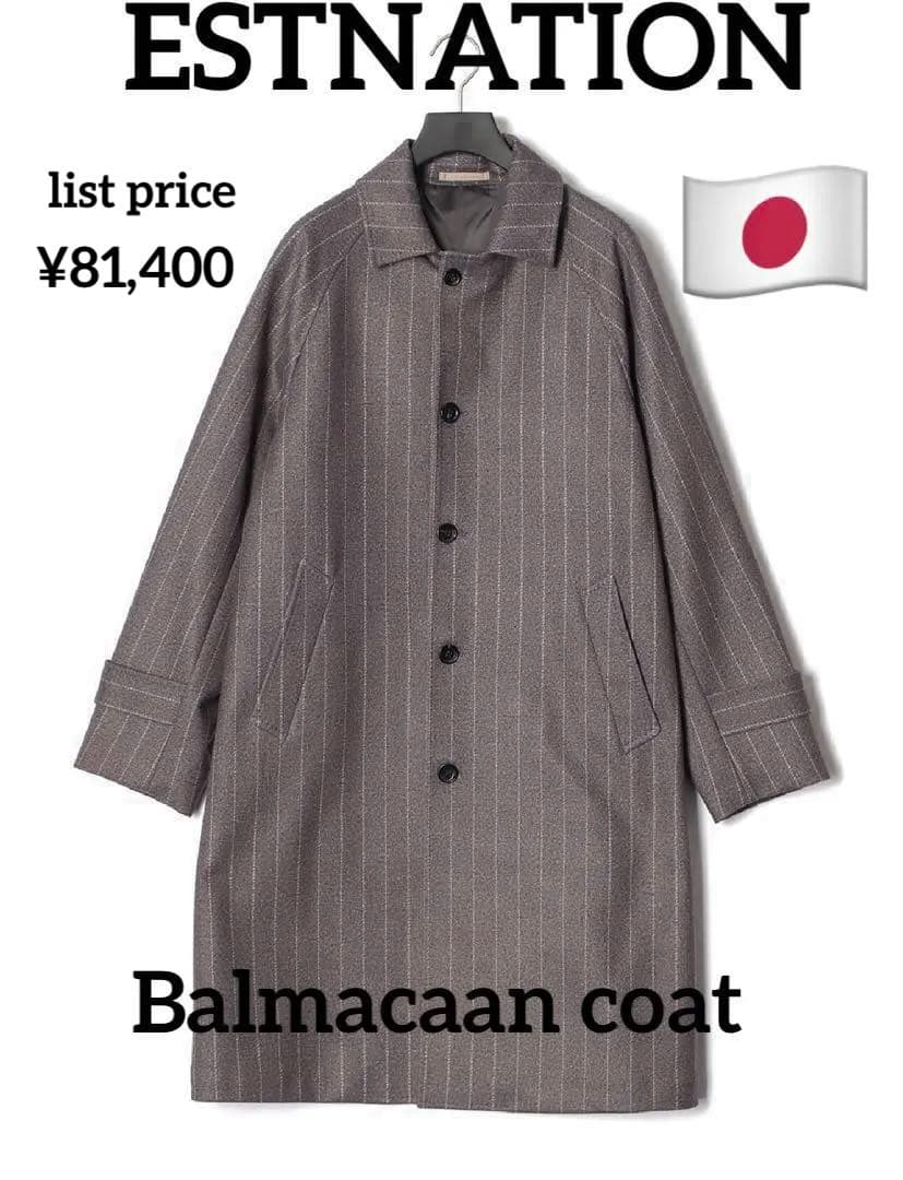 ジャケット・アウター ESTNATION Stretch Balmacaan Coat