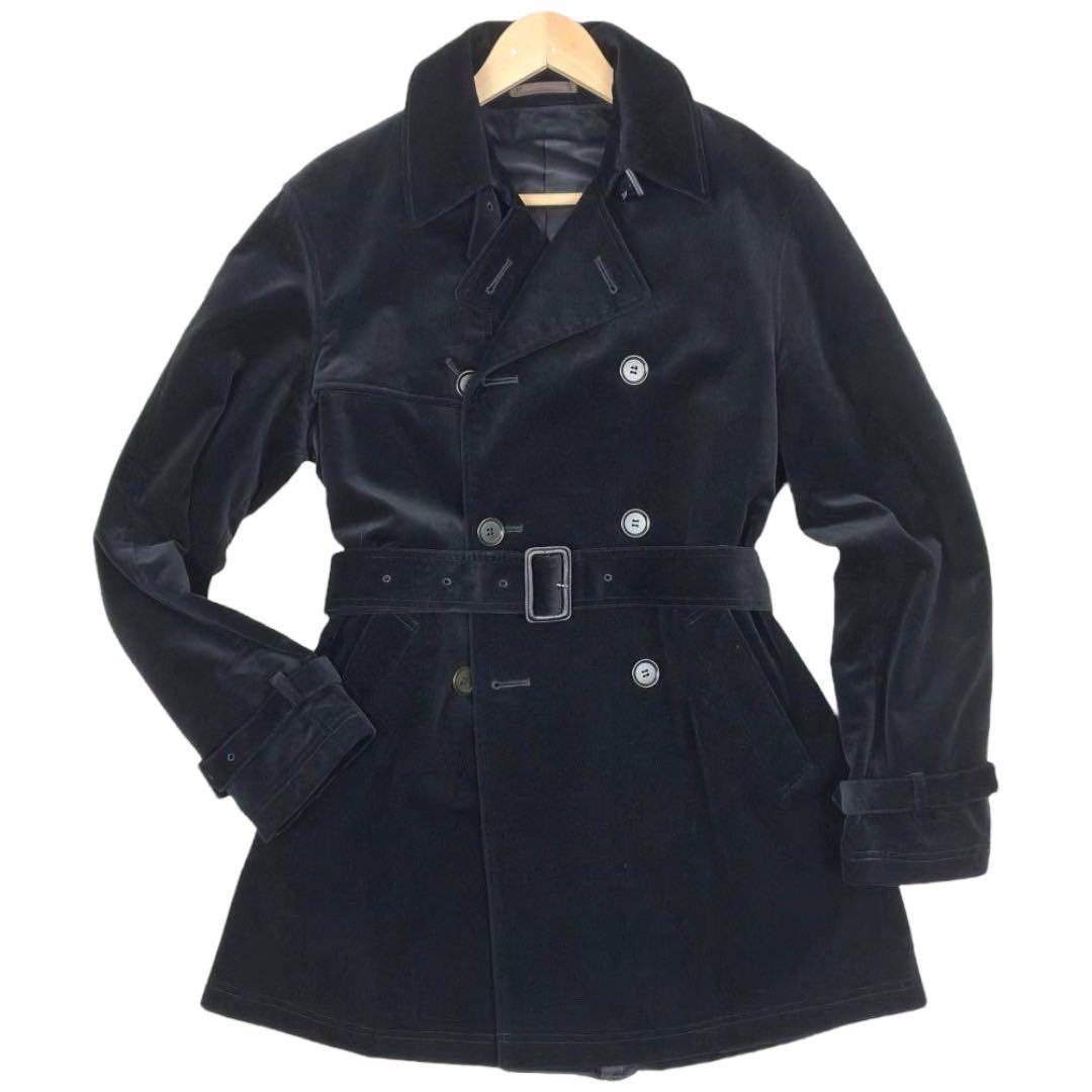 Paul Smith ポールスミス ベロア コート 取り外し可能ライナー付きL