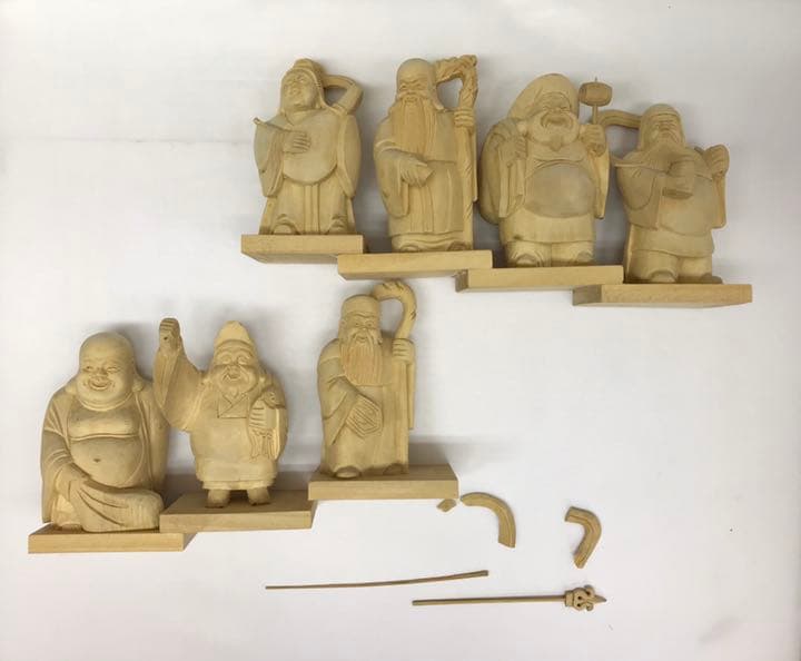 七福神　木彫り　置物