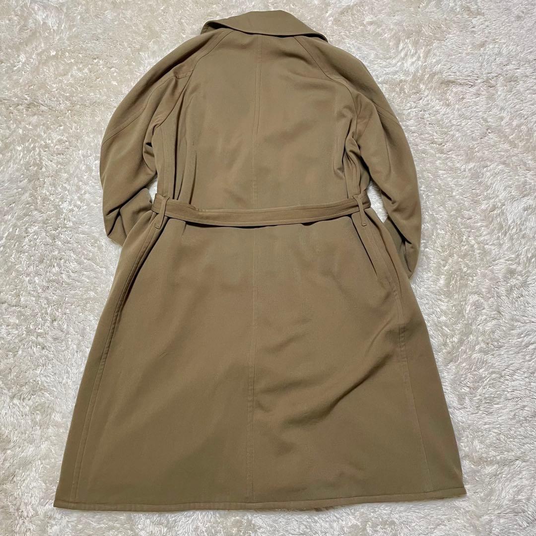 COMOLI (17AW ）ウール 中綿 タイロッケンコートベージュ ベルト付き